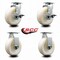 Service Caster 6 Inch Nylon Caster Set with Roller Bearings 2 Brakes 2 Rigid SCC SCC-20S620-NYR-TLB-2-R-2 - alternate 7